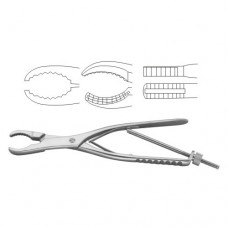 Ulrich Bone Holding Forcep Curved - With Thread Fixation Stainless Steel, 22 cm - 8 3/4"